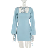 Autumn 2025 New Bag Ass Dress Famous Style Temperament Sexy Body-Dexing Basic Dress Woman DJPT