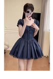 A line Spaghetti Straps Short Homecoming Dresses Party Dress Birthday Outfits SD1204