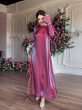 Dress New Static Flash Glazed Glazed Middle East Saudi Dubai Elegant Dress