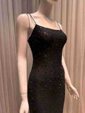 Early Spring Babes High-End South Oil Goods Small Body-High-Tech Hot Diamond Dress With Pure Lust Style Dress