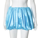 Women's Summer 2024 New Solid Low- Waist Vlawed Casual Short Dress DJPT