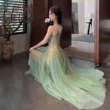 Sling Dress Women's Summer Dress Gentle Wind Net Yarn Fairy Dress Temperament Dress Dress Dress