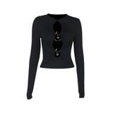 Autumn 2025 New Street Hottie Bongjie Metal Buckle Hollow Sexy Body DJPT