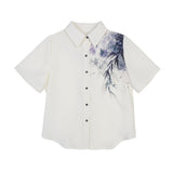 Design And Painting Chinese Style Improvement Han Elements Female Shirt Horse Face Dress Set 6935