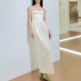 New Sweet Morning Dress Engagement Birthday Dress Elegant Sfin-Bunnyed Brace