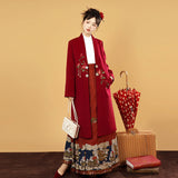 Design Warm Sun Han Element Women's Hundred Coat Autumn And Winter Long Coat 8969