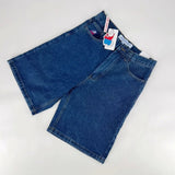 Vintage Loose Denim Shorts Men Harajuku Punk High-Waisted Denim Shorts Men's Loose Tide DJPT