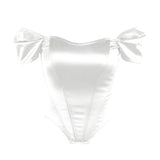 Shoulder Fish Bone Gird Bomography Tsets In Niche Design Fashion Vest DJPT