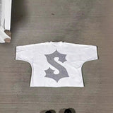 Men's T-Shirt Oversized Graphic Gothic Harajuku Short Sleeve Men's T-Shirt Y2k Top Punk T-Shirt DJPT