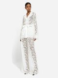 Elegant Commuter Style Suit Women's New Spring 2025 With Lace Horn Pants Two-Piece