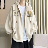 And Autumn Design Feel Cardigan Hoodie Hoodie Men In Hong Kong Style Small Design Feeling Coat Top DJPT