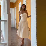 Autumn 2025 New Small Scented Temperament Casual-Buttered Bosom-Smeared Temperament Dress Woman DJPT