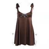 French Dress With Thoracic Dress With Smeared Skirt Slingy French Sling Dress