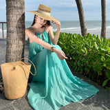 Fairy Temperament Sleeveless Dress Women's Summer 2025 New Loose Seaside Resort Style Long Skirt