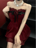 A line Sweetheart Red Lace Homecoming Dresses Birthday Dress Birthday Outfits SD1185