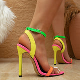 New High Heel Sharp Head Fish Mouth Sandals High Quality Shoes