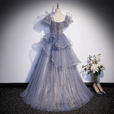 Beauty Solo Vocal Art Dress Female Folk Song Singing Performance Dress Host Princess High Sense