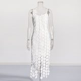 Girl Sexy Wind 2025 Summer New Embroidery Sumley Sling Open Fashion Bag Sumley Dress