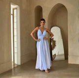 Women's Clothing Pure Color Sling With Sexy Temperament Fashion Dress In Summer 2025 HZ0628