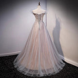 Dress Woman 2025 New Temperament Color Yarn High-End Word Shoulder Tail Host Dreamson Vocal Art Exam