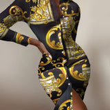 Ebay New Long-Sleeved Waist-Print Shirt Shirt Shirt Shirt DJPT