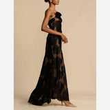 Women's New Sexy Hollow Three-Dimensional Flower Dress HZ0628