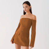 Summer 2025 New Fashion Style Style Style Style Repair Shoulder Bag Cover Long-Sleeved Ass Dress Dress Woman DJPT