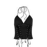 Autumn 2025 New Trendy Hottie Sexy V-Neck Short-Hanging Blouse DJPT