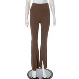 Women's Autumn And Winter High-Waist Comfortable Yoga Fitness Training Leisure Trousers DJPT