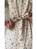 Spring Gentle Wind Loose With Broken Flower Dress Monsoon Long Sleeve Long Dress