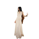 Sanguan / Summer Simple Classical Cold Fairy Lace Lace Dress Half Dress Set