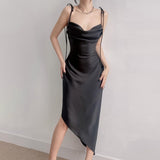 Summer 2025 New Dress Irregular Casual Suspension Ding Dress Woman DJPT