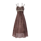 Design Desert Withered Butterfly Chinese Style Improvement Han Elements Of Women's Top Dress Suit 6917