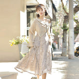 Design Chinese Style Improvement Chinese Elements Of Women's Coat Sling Skirt Suit 8952