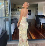 Women's Explosive Waveside Sling Dress - Long-Term Stocking Assured Shelves DJPT