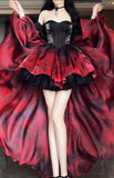 Gown Party Dress Lolita Dress Christmas Dress Burgundy Birthday Dresses SD1132