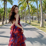 Vintage Dress Sanya Photo Beach Dress Bohemia Seaside Vacation Hanging Long Dress