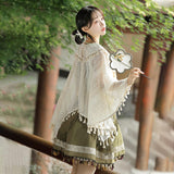 Design Cicdas Chinese Style Improvement Han Element Women's Shawl Sling Skirt Set 9132