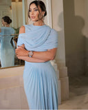 Spring And Summer Skin Retro Shawl Folding Feeling Straight Dress LX0139