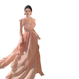 Photo Wearing Hainan Sanya Resort Beach Skirt Temperament Super Fairy Long Dress Birthday Dress