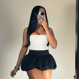 Fashion Simple Leisure And Over-Shorty Short Dresses 2025 Summer New Sexy Short Dresses DJPT