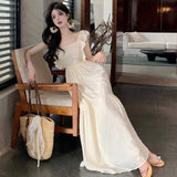Leaf Belt Leaf Belt And Leaf Dress Woman's New Summer Ethereal Flawed Suspension Dress For 2024