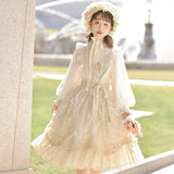 Design Poem With Flower Lolita Dress Female Everyday Cute Lolita Sweet Dress 7002