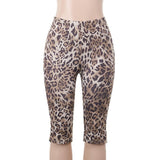Summer 2025 New Casual Shorts Hottie Sexy Leopard-Print Five-Point Trousers DJPT