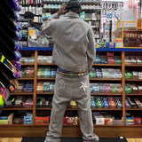 Alcatraz Jeans New Star Embroidered High Street Retro Old Casual Five-Point Pants DJPT