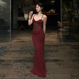 Women's Sleeveless Backs Folding Lace Splicing Dress DJPT