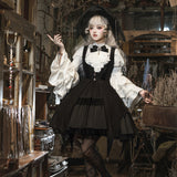 Teased Original Morning Witch Lolita Female Lolita Hat Shirt With Adorable Style Set 7150