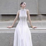 2025 Round-Neck Sleeveless Umbrella Dress Inside The Dress