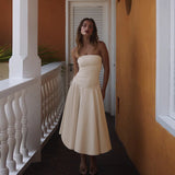 Autumn 2025 New Small Scented Temperament Casual-Buttered Bosom-Smeared Temperament Dress Woman DJPT