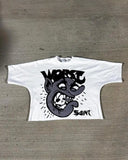 Men's T-Shirt Oversized Graphic Gothic Harajuku Short Sleeve Men's T-Shirt Y2k Top Punk T-Shirt DJPT